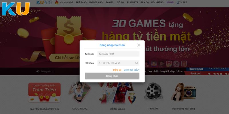 Các bước đăng nhập Kubet - Ku11 đơn giản dành cho thành viên