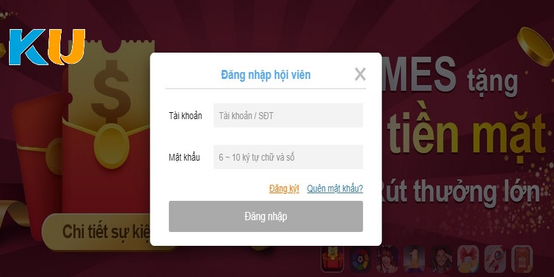 Các bước đăng nhập tài khoản UG dễ dàng, nhanh chóng 